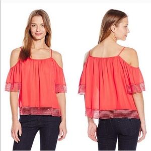 Parker Sicily Silk Off Shoulder Cami Blouse